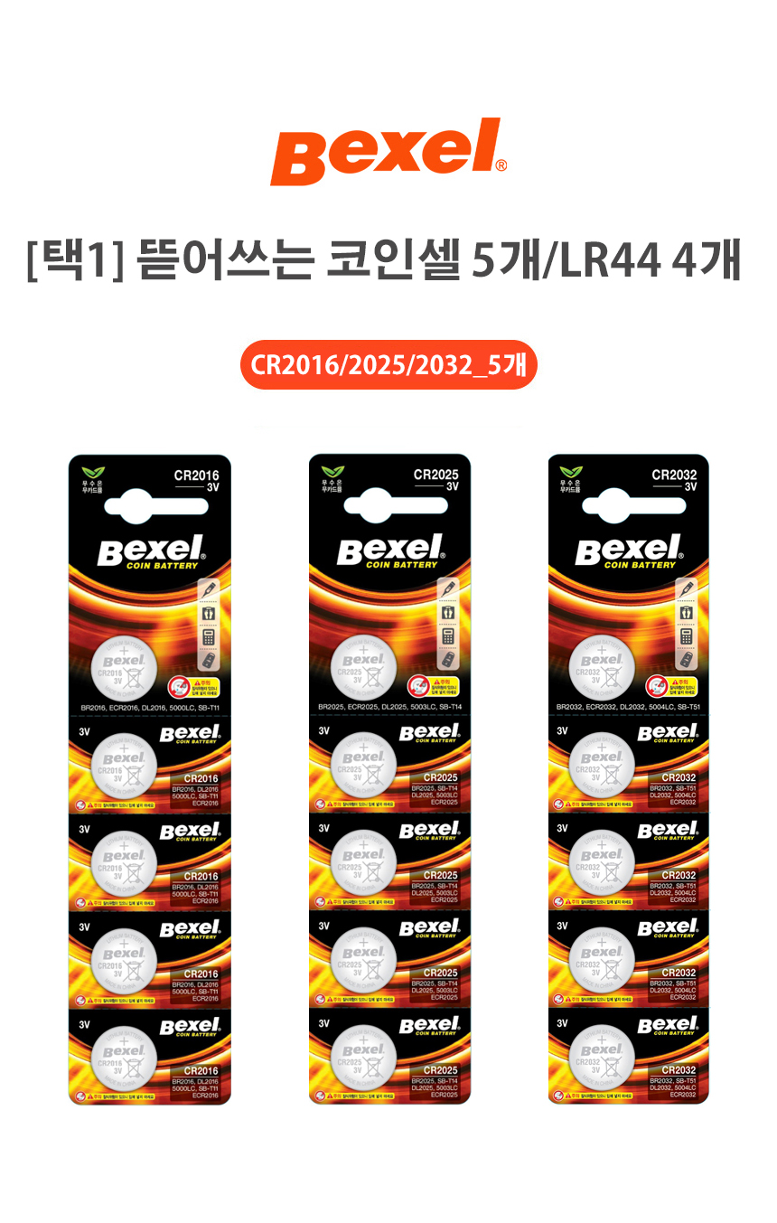 벡셀 CR2016 뜯어쓰는 코인셀 건전지 5개입 소형 전자 배터리 :: 캐논오케이